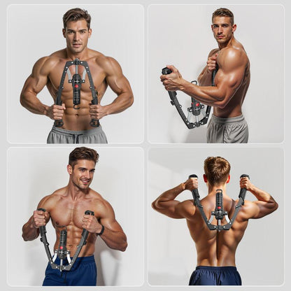 Chest and Arm Twist Machine with Core Trainer - 15-Level Hydraulic Power Chest Press Machine (22-440 lbs)